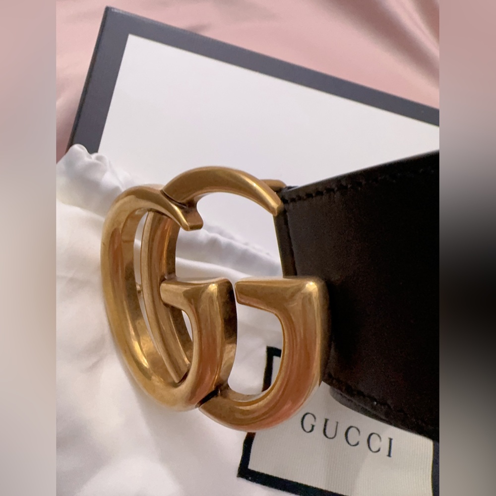 Authentic Gucci GG Marmont wide belt 70/28 - Picture 8 of 13